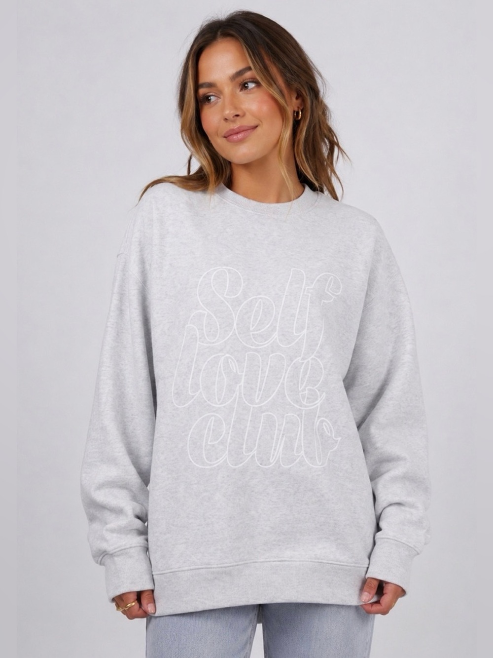 Self Love Club Big Sis Crew Sweatshirt by Brunette the Label (NWT)